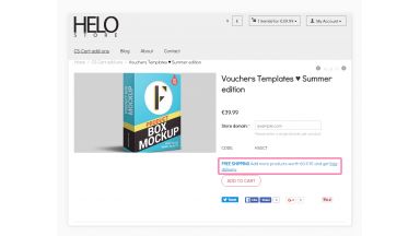 Free Shipping Messages - context: cart below free shipping threshold